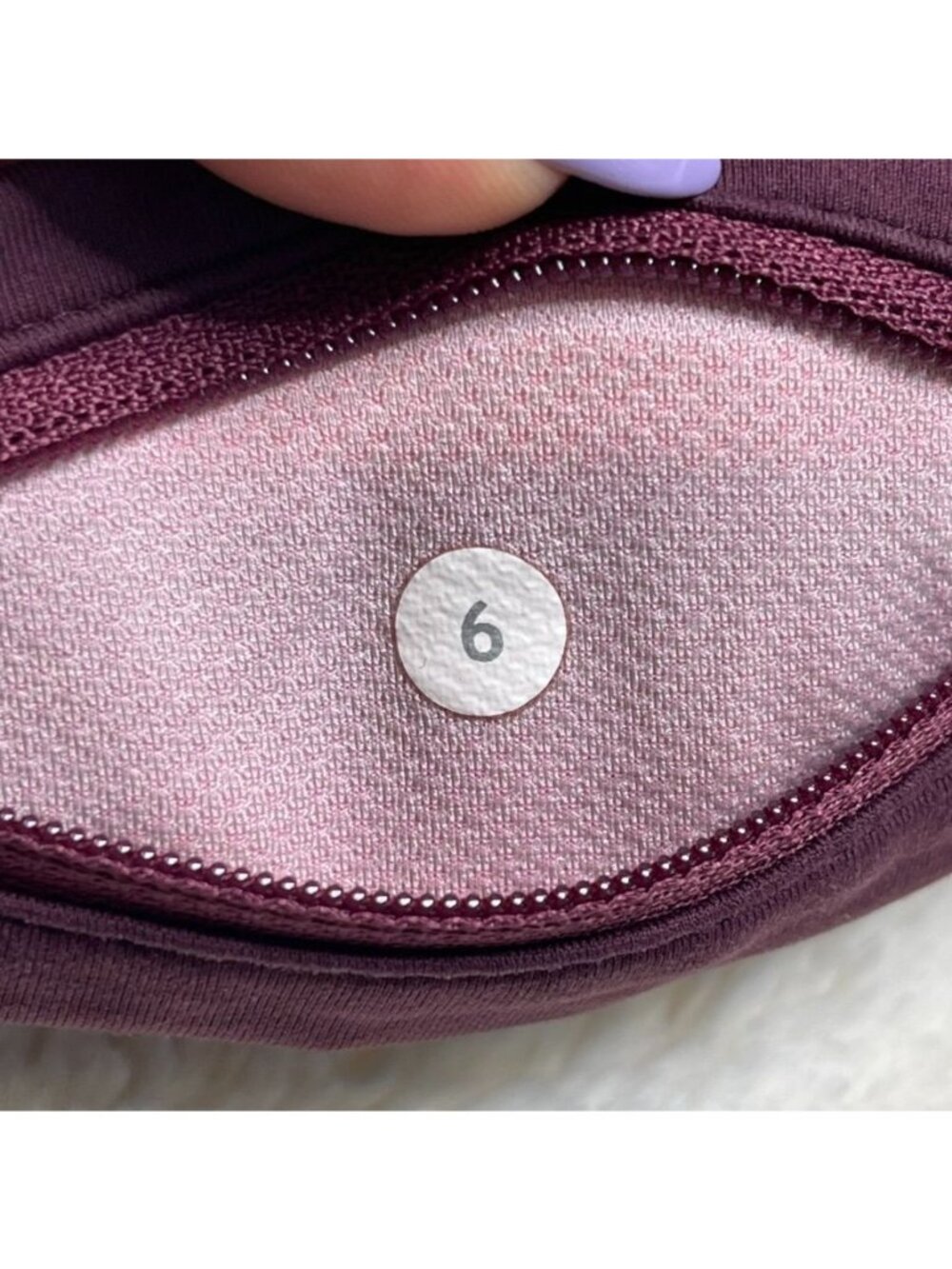 Lululemon Speed Short 2.5" Posey Red Grape Bordeaux Drama Purple Floral Size 6 - Picture 5 of 6